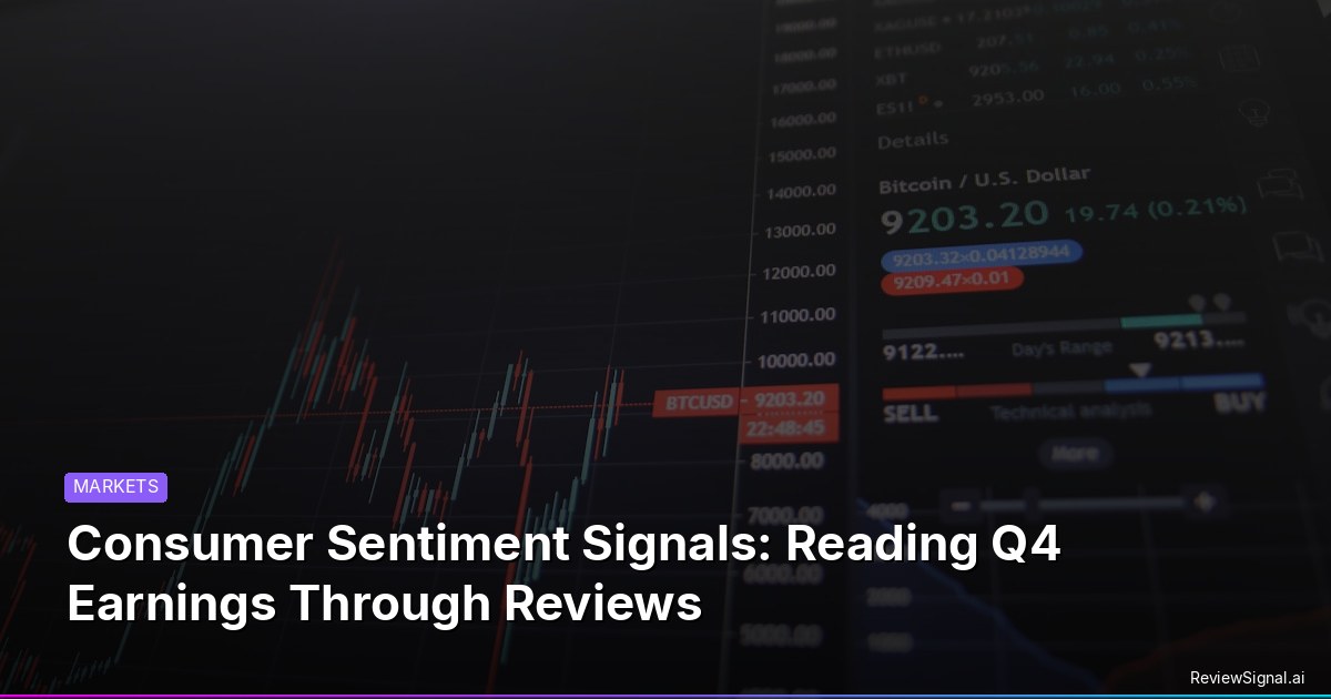 Consumer Sentiment Signals: Reading Q4 Earnings Through Reviews