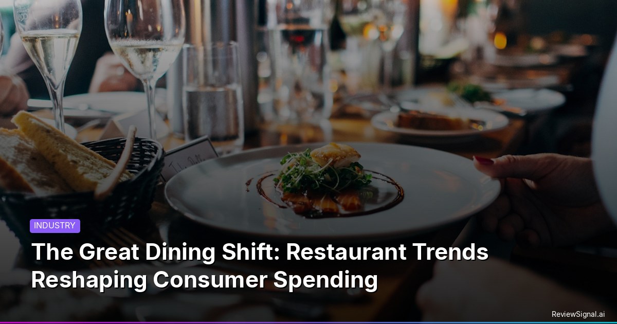 The Great Dining Shift: Restaurant Trends Reshaping Consumer Spending