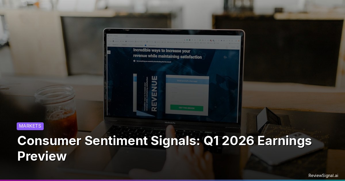 Consumer Sentiment Signals: Q1 2026 Earnings Preview