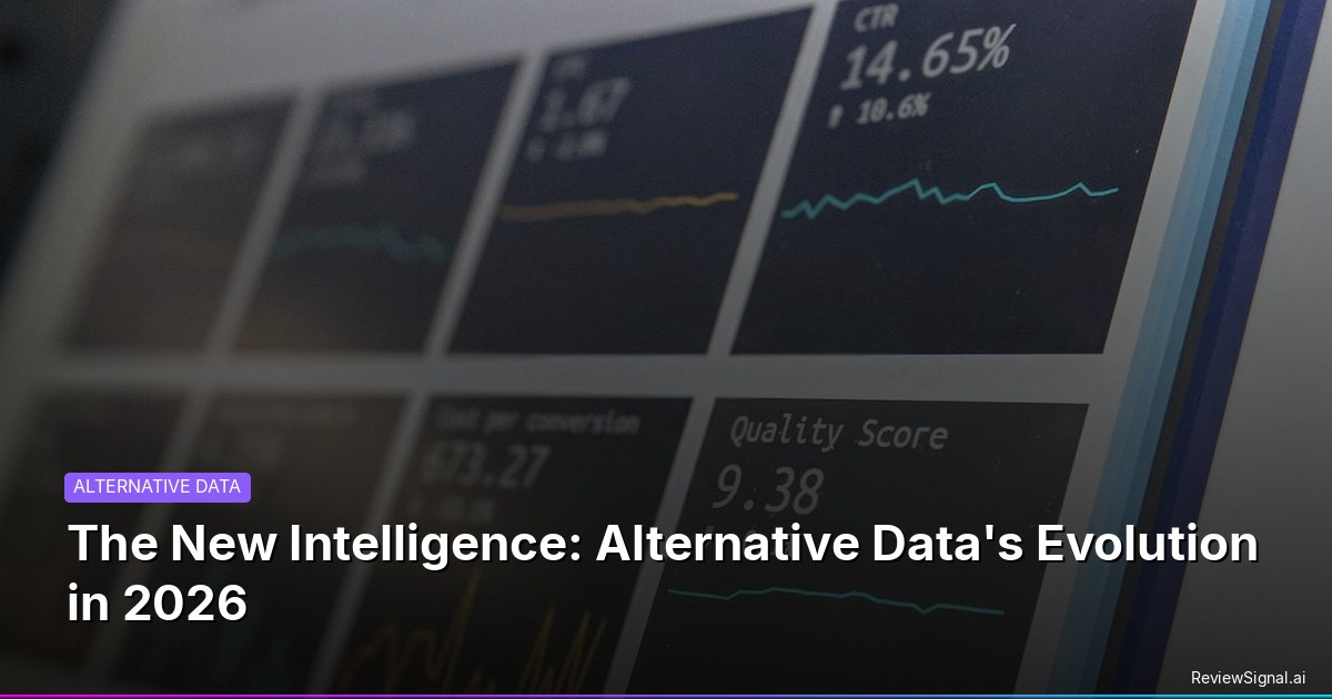 The New Intelligence: Alternative Data's Evolution in 2026