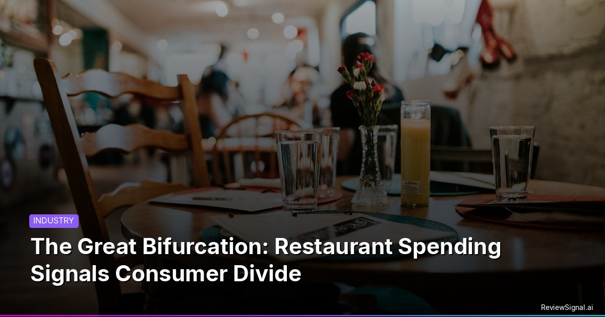 The Great Bifurcation: Restaurant Spending Signals Consumer Divide